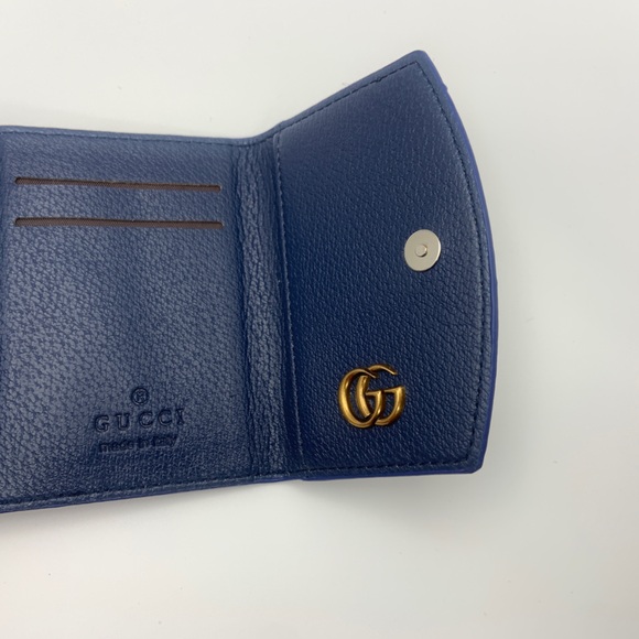 Gucci GG Supreme Beige & Blue Monogram Card Case - Picture 9 of 9